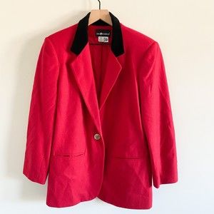 Sag Harbor Red 100% Wool Blazer